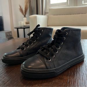 Gucci GG Canvas & Leather High-top Sneaker Women's
